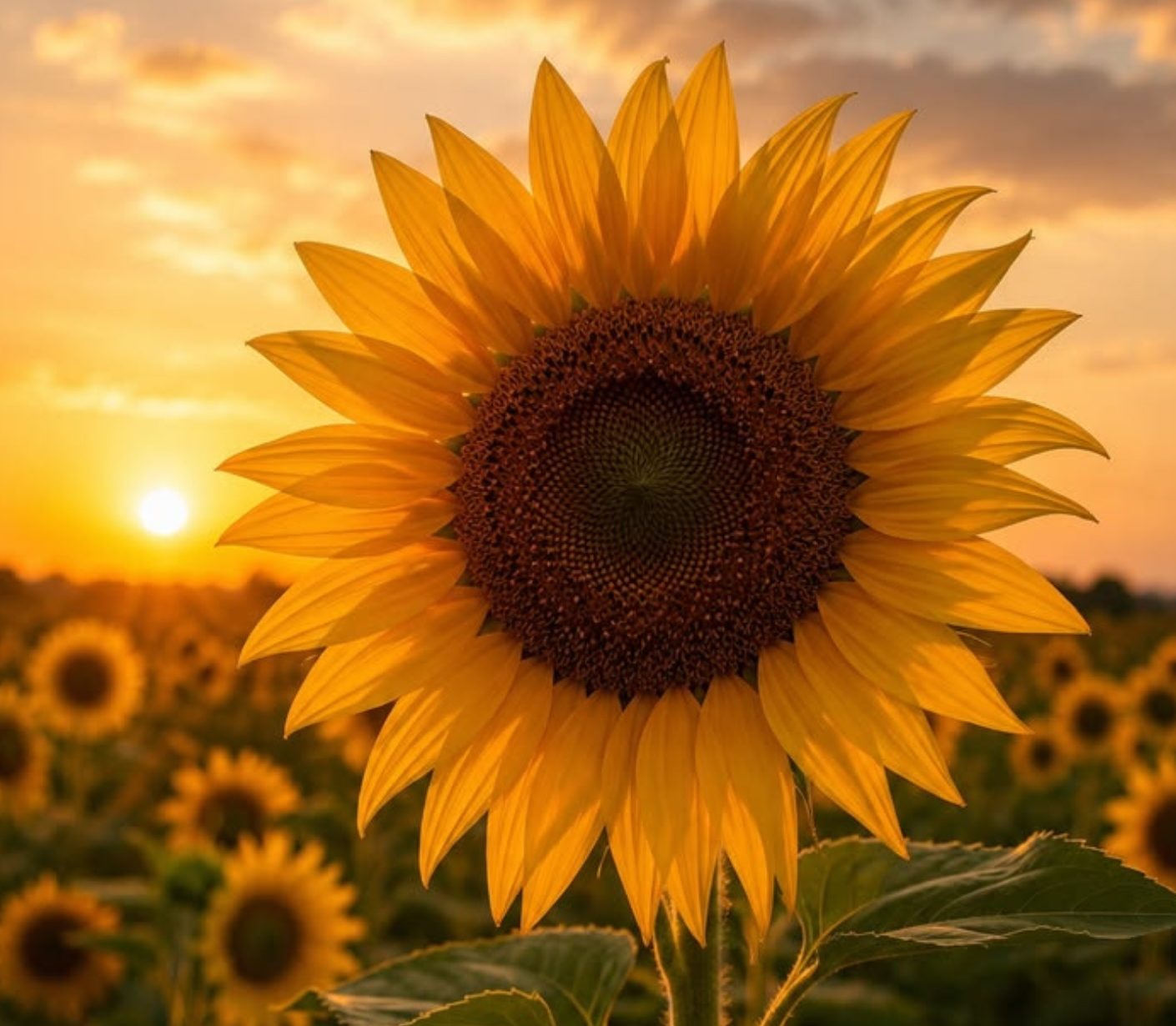 De dans van de zonnebloem